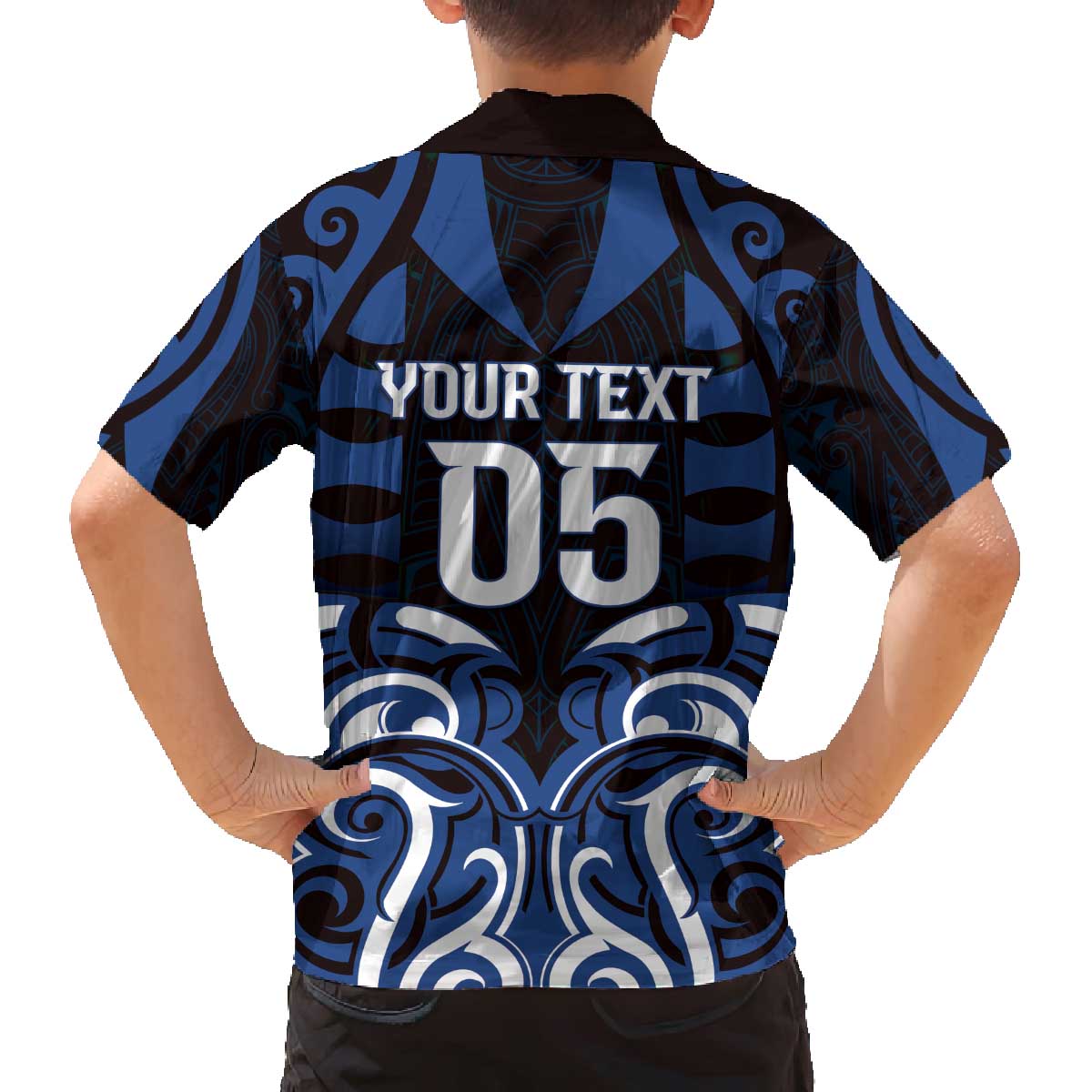 Custom Aotearoa Ngati Tuwharetoa Family Matching Off The Shoulder Long Sleeve Dress and Hawaiian Shirt Maori Pattern New Zealand - Polynesian Pride