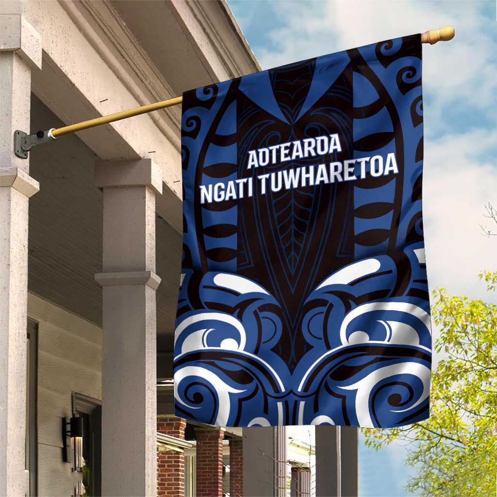Aotearoa Ngati Tuwharetoa Garden Flag Maori Pattern New Zealand - Polynesian Pride