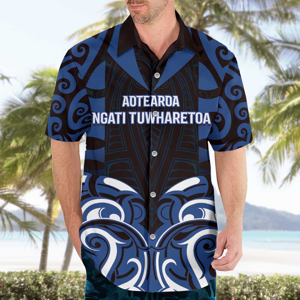 Custom Aotearoa Ngati Tuwharetoa Hawaiian Shirt Maori Pattern New Zealand DT05 - Polynesian Pride