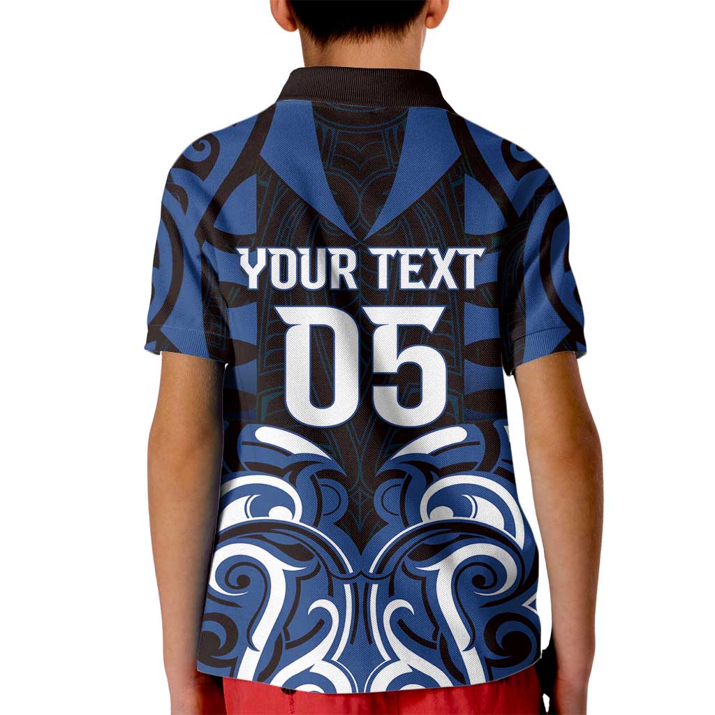 Custom Aotearoa Ngati Tuwharetoa Kid Polo Shirt Maori Pattern New Zealand - Polynesian Pride