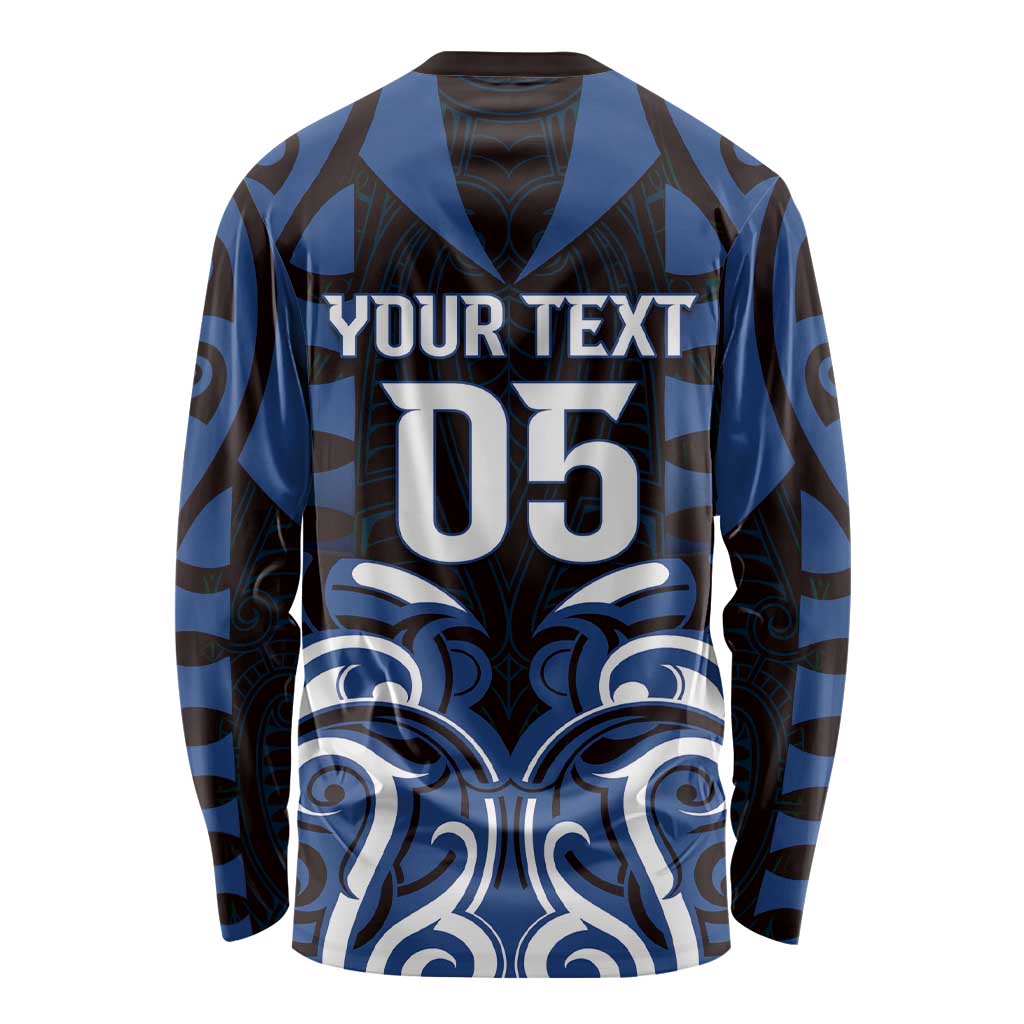 Custom Aotearoa Ngati Tuwharetoa Long Sleeve Shirt Maori Pattern New Zealand DT05 - Polynesian Pride