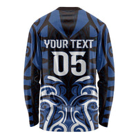 Custom Aotearoa Ngati Tuwharetoa Long Sleeve Shirt Maori Pattern New Zealand DT05 - Polynesian Pride