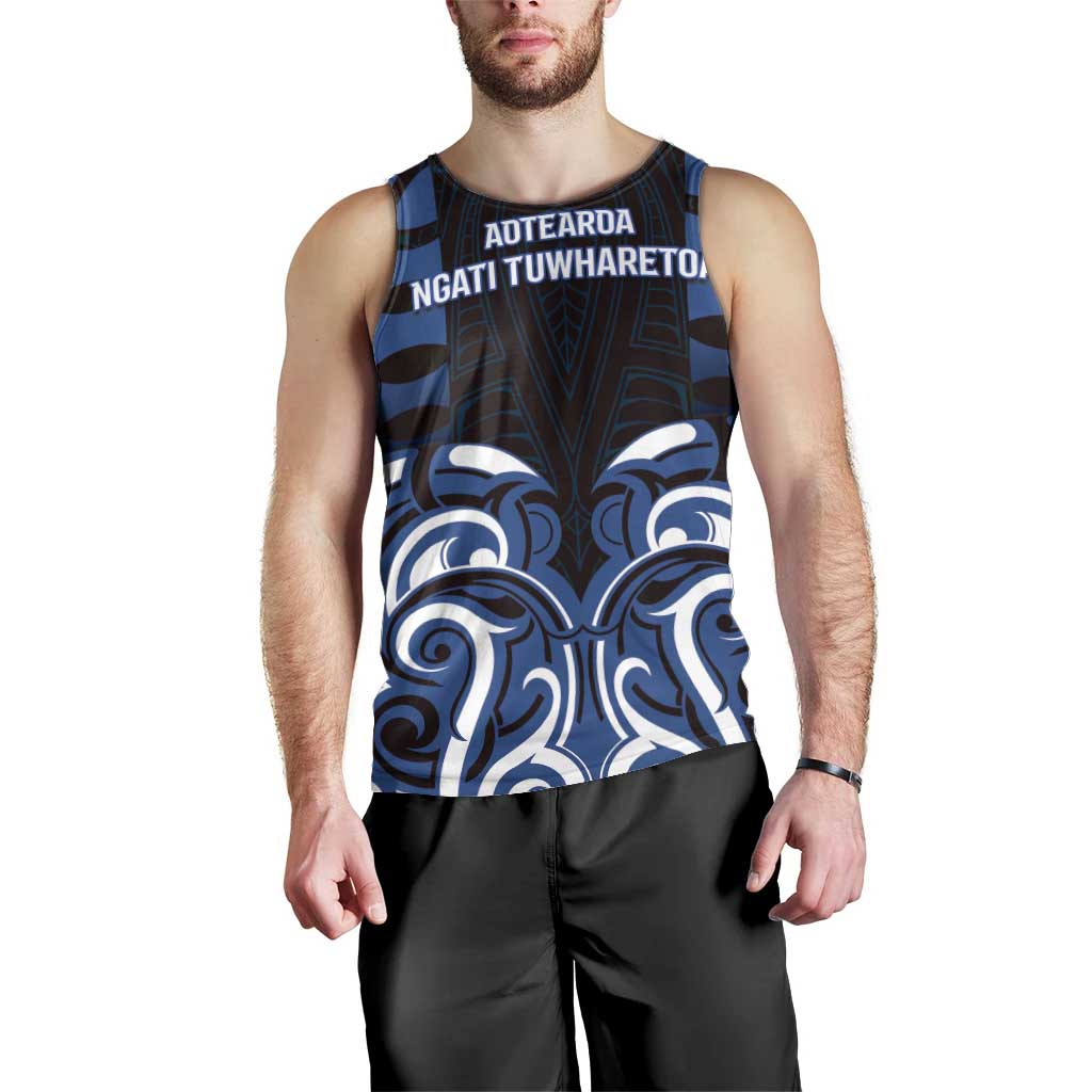 Custom Aotearoa Ngati Tuwharetoa Men Tank Top Maori Pattern New Zealand DT05 - Polynesian Pride