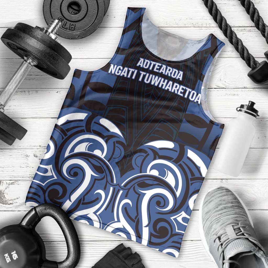 Custom Aotearoa Ngati Tuwharetoa Men Tank Top Maori Pattern New Zealand DT05 - Polynesian Pride
