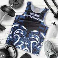 Custom Aotearoa Ngati Tuwharetoa Men Tank Top Maori Pattern New Zealand DT05 - Polynesian Pride