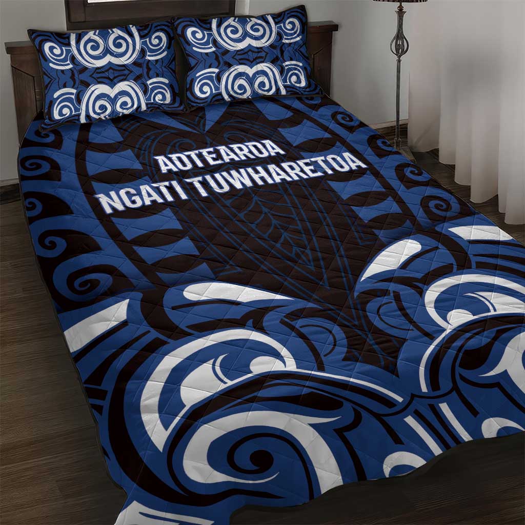 Aotearoa Ngati Tuwharetoa Quilt Bed Set Maori Pattern New Zealand - Polynesian Pride