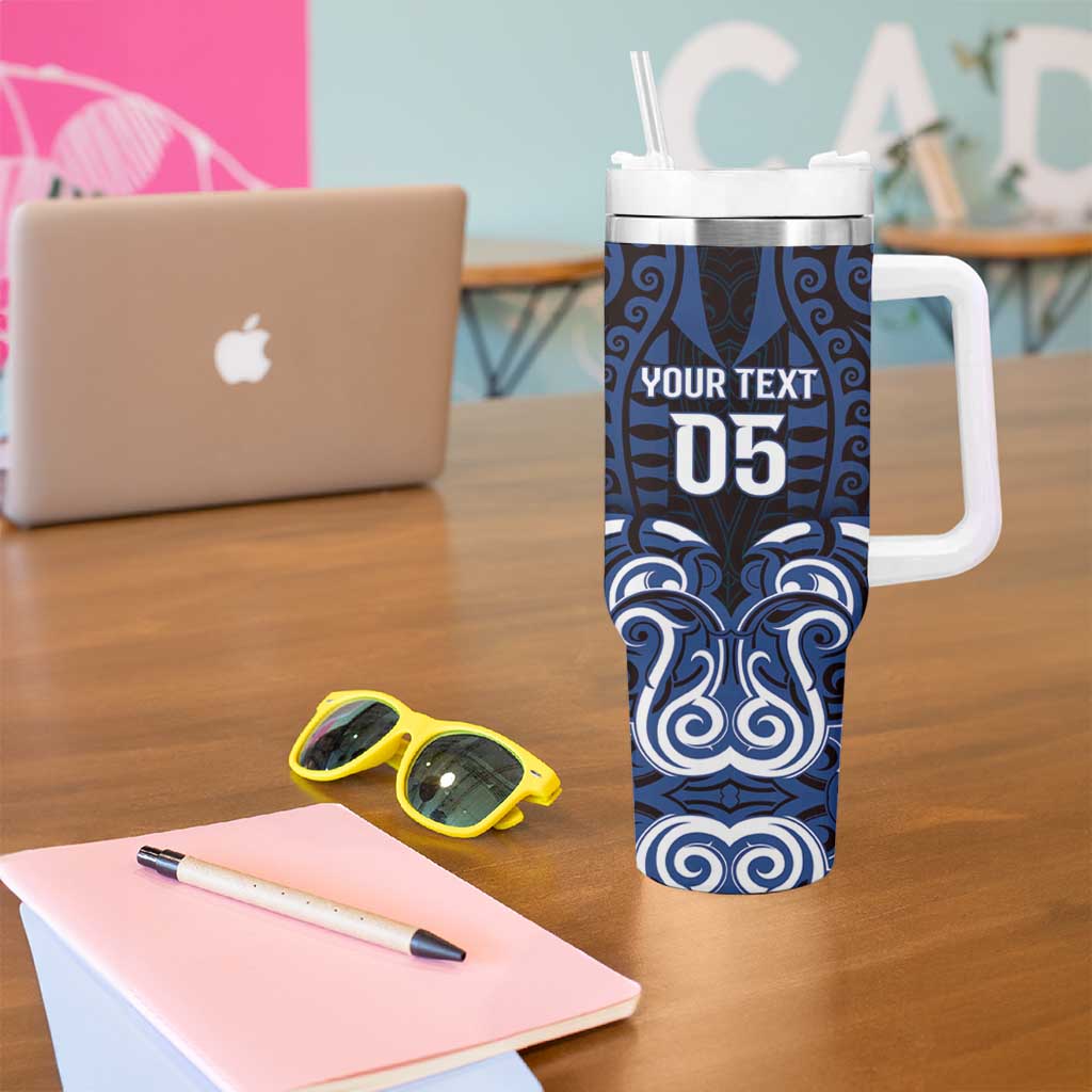 Custom Aotearoa Ngati Tuwharetoa Tumbler With Handle Maori Pattern New Zealand - Polynesian Pride