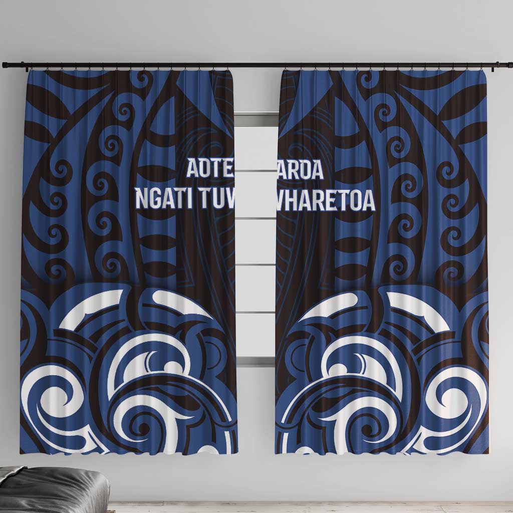 Aotearoa Ngati Tuwharetoa Window Curtain Maori Pattern New Zealand - Polynesian Pride