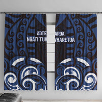 Aotearoa Ngati Tuwharetoa Window Curtain Maori Pattern New Zealand - Polynesian Pride