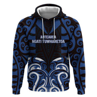Custom Aotearoa Ngati Tuwharetoa Zip Hoodie Maori Pattern New Zealand - Polynesian Pride