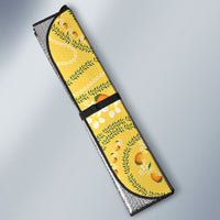 Hawaii Palaka Auto Sun Shade Cute Ripe Mango Turtle On The Waves