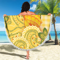 Hawaii Palaka Beach Blanket Cute Ripe Mango Turtle On The Waves DT05 - Polynesian Pride