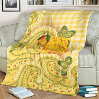 Hawaii Palaka Blanket Cute Ripe Mango Turtle On The Waves DT05 - Polynesian Pride