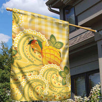 Hawaii Palaka Garden Flag Cute Ripe Mango Turtle On The Waves DT05 - Polynesian Pride