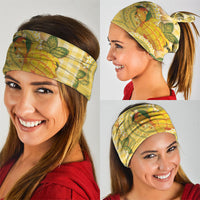 Hawaii Palaka Neck Gaiter Cute Ripe Mango Turtle On The Waves