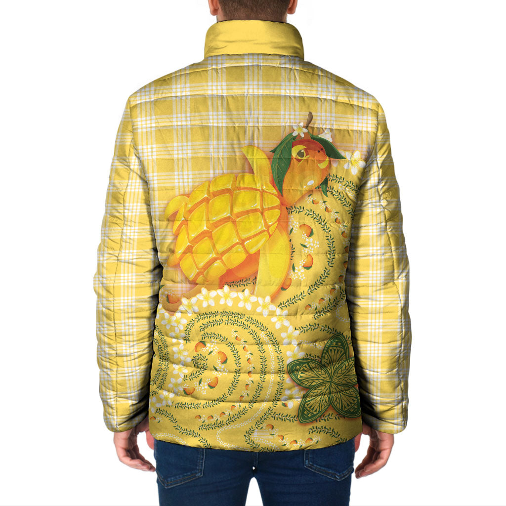Hawaii Palaka Padded Jacket Cute Ripe Mango Turtle On The Waves DT05 - Polynesian Pride