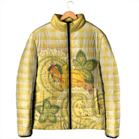 Hawaii Palaka Padded Jacket Cute Ripe Mango Turtle On The Waves DT05 - Polynesian Pride