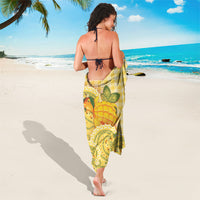 Hawaii Palaka Sarong Cute Ripe Mango Turtle On The Waves DT05 - Polynesian Pride