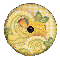 Hawaii Palaka Spare Tire Cover Cute Ripe Mango Turtle On The Waves