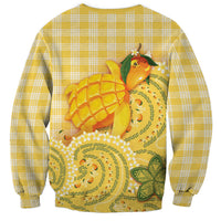 Hawaii Palaka Sweatshirt Cute Ripe Mango Turtle On The Waves
