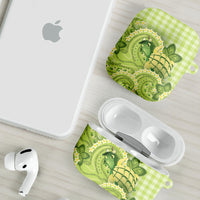 Hawaii Palaka AirPods Case Cute Green Mango Turtle On The Waves