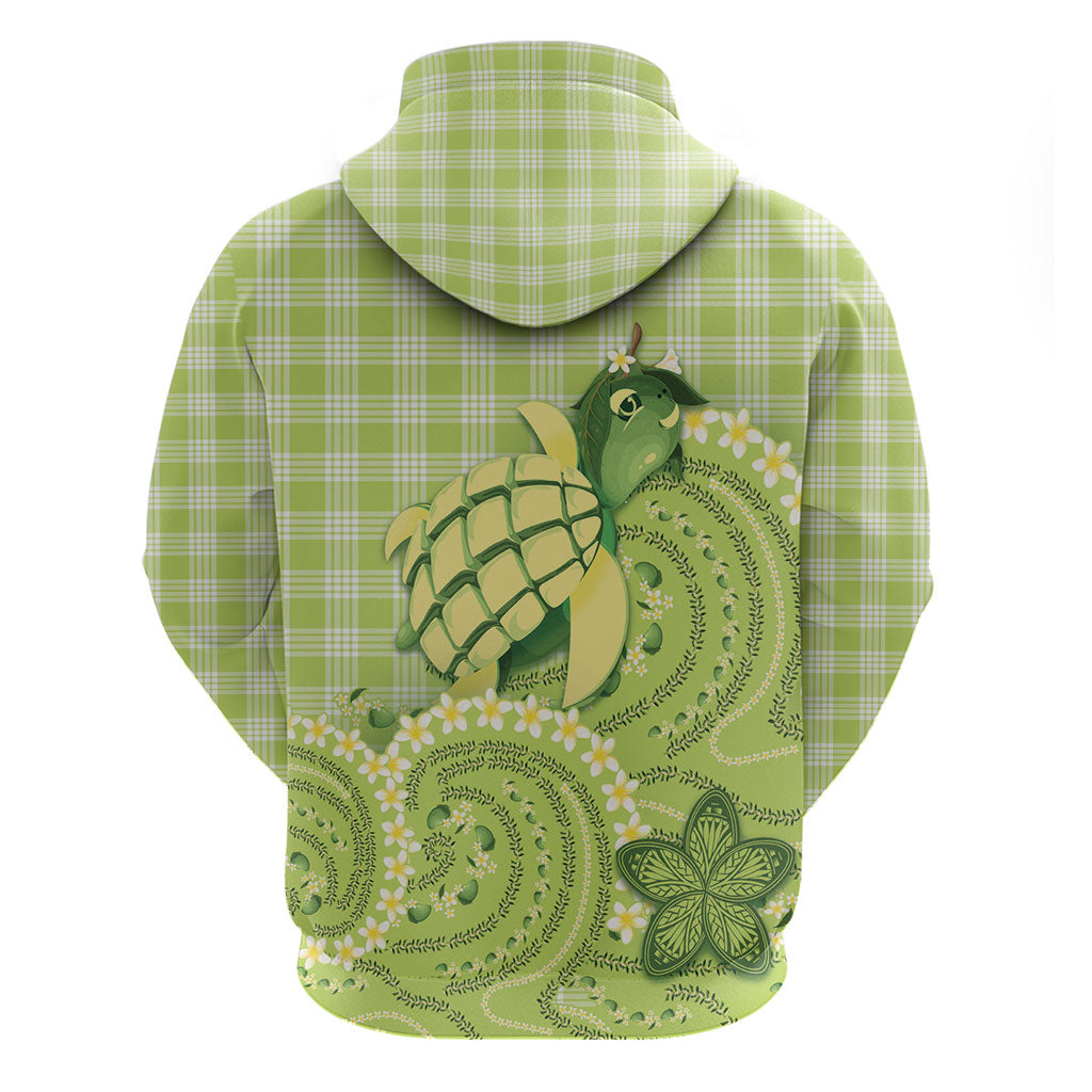 Hawaii Palaka Hoodie Cute Green Mango Turtle On The Waves