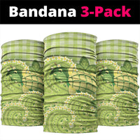 Hawaii Palaka Neck Gaiter Cute Green Mango Turtle On The Waves