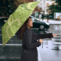 Hawaii Palaka Umbrella Cute Green Mango Turtle On The Waves