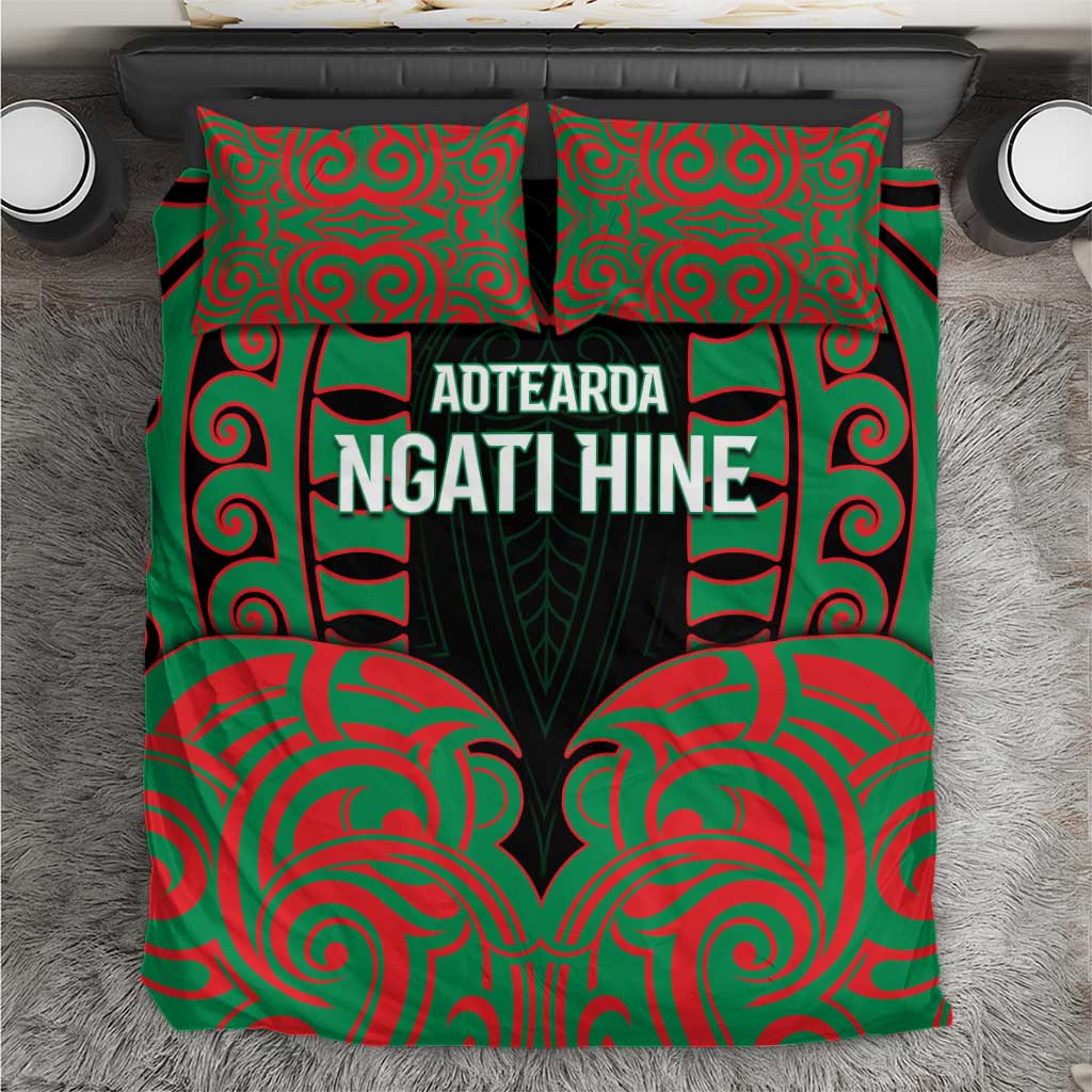 Aotearoa Ngati Hine Bedding Set Maori Pattern New Zealand - Polynesian Pride