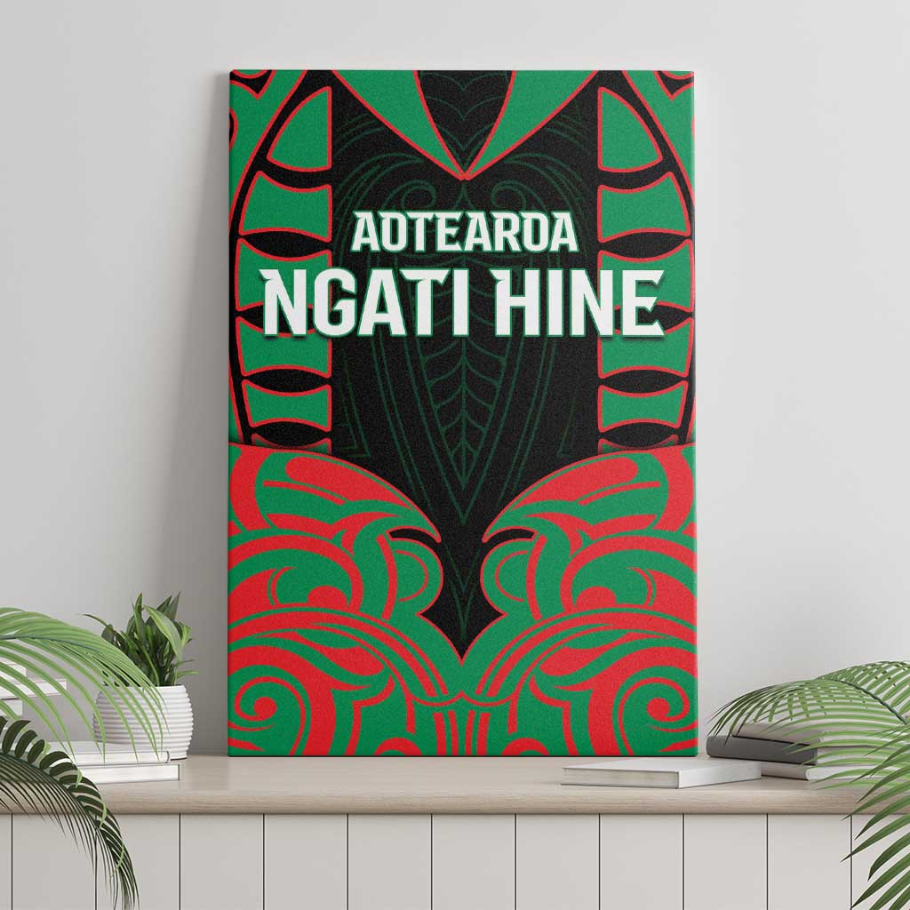 Aotearoa Ngati Hine Canvas Wall Art Maori Pattern New Zealand DT05 - Polynesian Pride