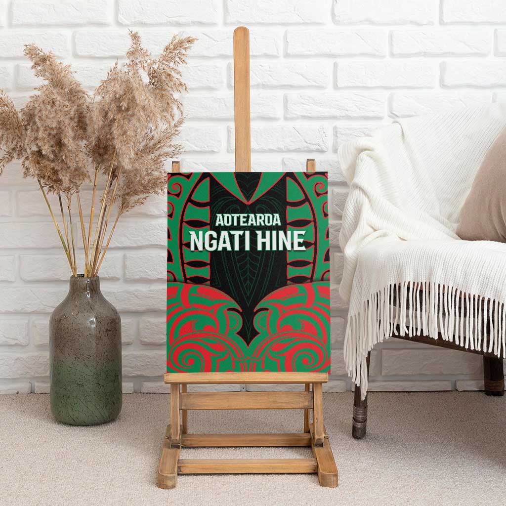 Aotearoa Ngati Hine Canvas Wall Art Maori Pattern New Zealand DT05 - Polynesian Pride