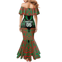 Custom Aotearoa Ngati Hine Family Matching Mermaid Dress and Hawaiian Shirt Maori Pattern New Zealand - Polynesian Pride