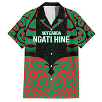 Custom Aotearoa Ngati Hine Family Matching Puletasi and Hawaiian Shirt Maori Pattern New Zealand - Polynesian Pride