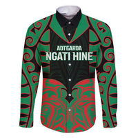 Custom Aotearoa Ngati Hine Family Matching Short Sleeve Bodycon Dress and Hawaiian Shirt Maori Pattern New Zealand - Polynesian Pride