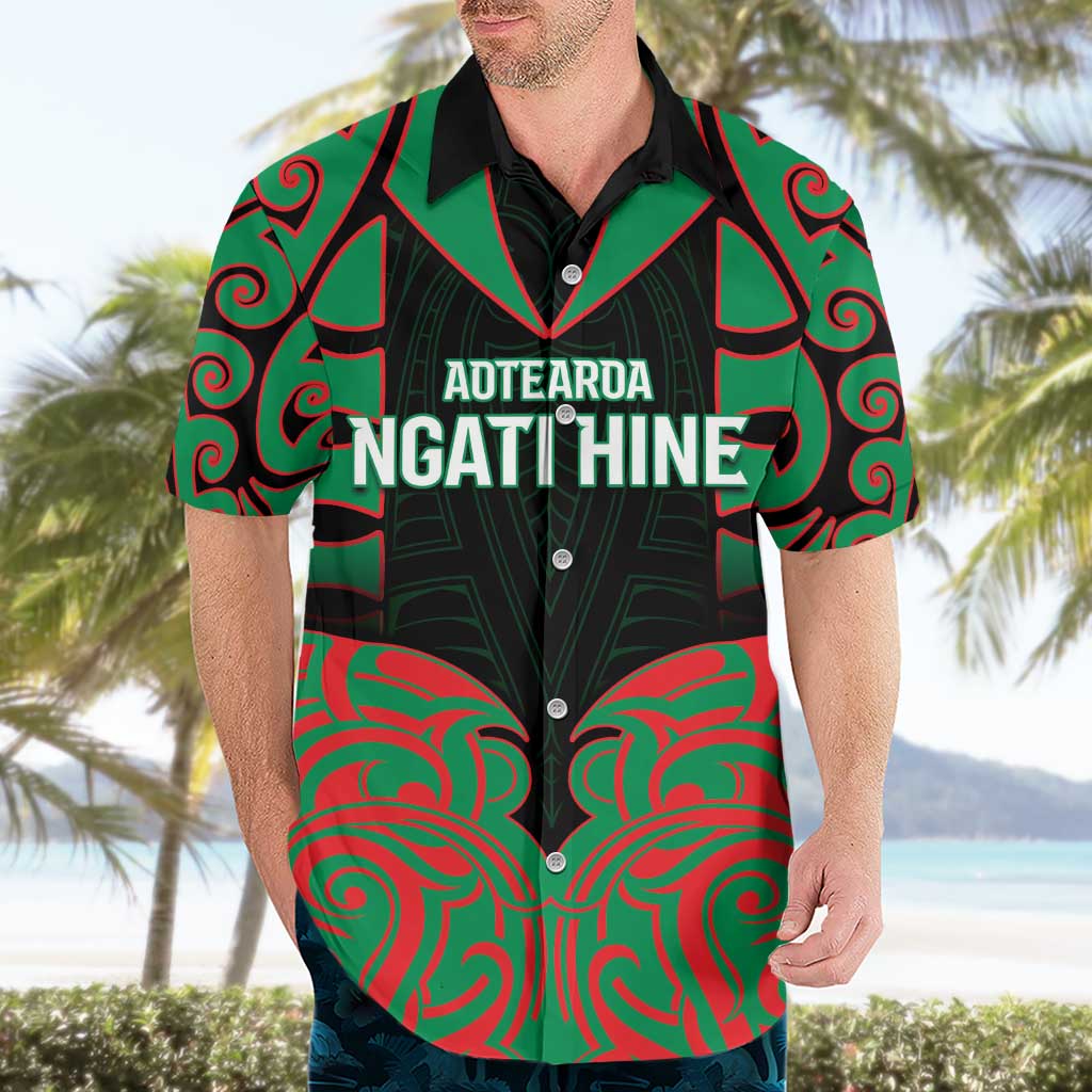 Custom Aotearoa Ngati Hine Hawaiian Shirt Maori Pattern New Zealand DT05 - Polynesian Pride