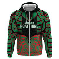 Custom Aotearoa Ngati Hine Hoodie Maori Pattern New Zealand - Polynesian Pride