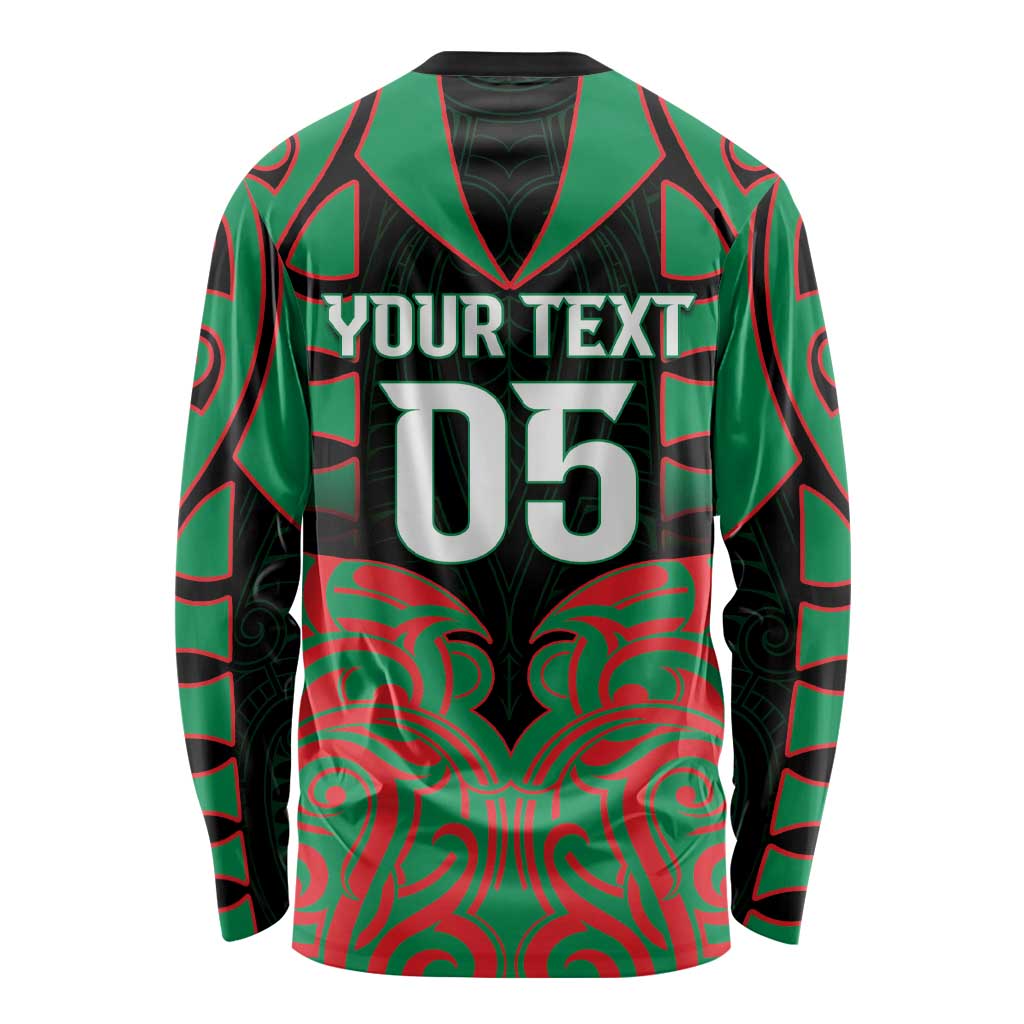 Custom Aotearoa Ngati Hine Long Sleeve Shirt Maori Pattern New Zealand DT05 - Polynesian Pride
