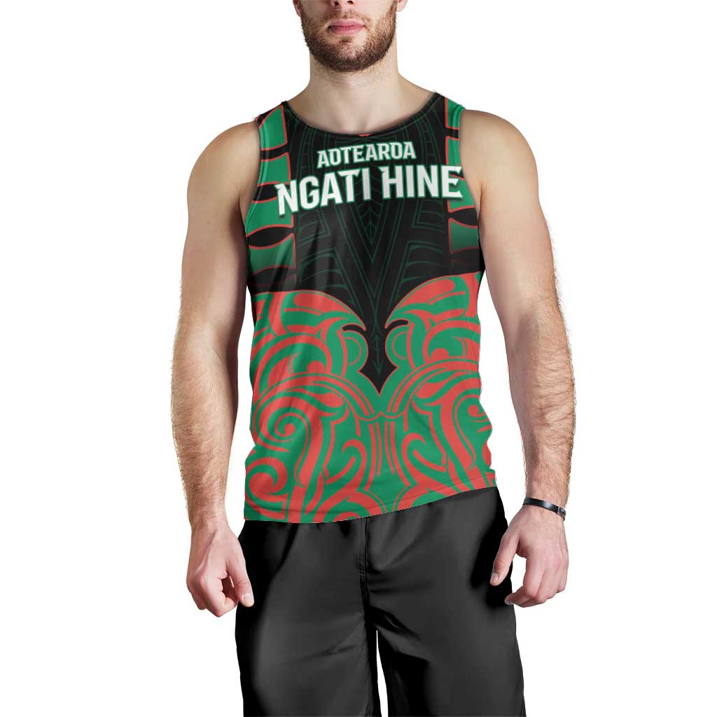 Custom Aotearoa Ngati Hine Men Tank Top Maori Pattern New Zealand DT05 - Polynesian Pride