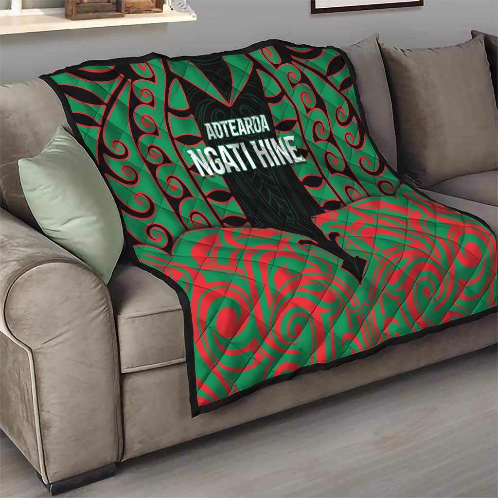 Aotearoa Ngati Hine Quilt Maori Pattern New Zealand - Polynesian Pride