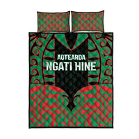 Aotearoa Ngati Hine Quilt Bed Set Maori Pattern New Zealand - Polynesian Pride