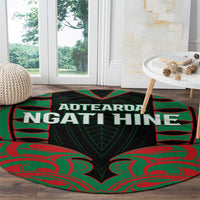 Aotearoa Ngati Hine Round Carpet Maori Pattern New Zealand - Polynesian Pride