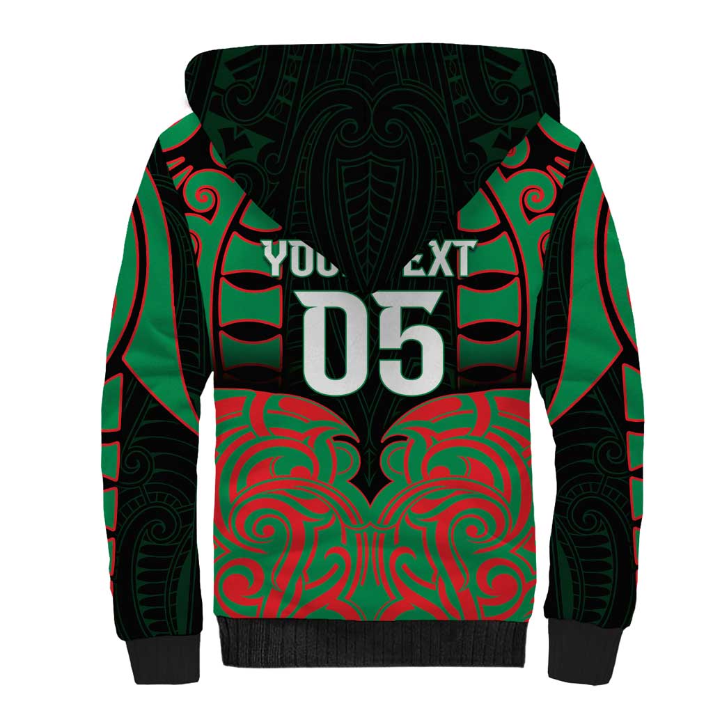 Custom Aotearoa Ngati Hine Sherpa Hoodie Maori Pattern New Zealand DT05 - Polynesian Pride