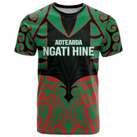 Custom Aotearoa Ngati Hine T Shirt Maori Pattern New Zealand - Polynesian Pride