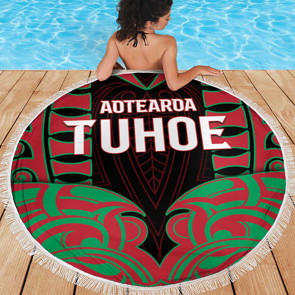 Aotearoa Tuhoe Beach Blanket Maori Pattern New Zealand DT05 - Polynesian Pride