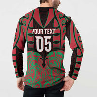 Custom Aotearoa Tuhoe Button Sweatshirt Maori Pattern New Zealand DT05 - Polynesian Pride