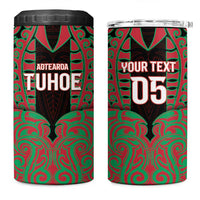 Custom Aotearoa Tuhoe 4 in 1 Can Cooler Tumbler Maori Pattern New Zealand DT05 One Size: 16 oz Red - Polynesian Pride