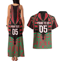 Custom Aotearoa Tuhoe Couples Matching Tank Maxi Dress and Hawaiian Shirt Maori Pattern New Zealand DT05 - Polynesian Pride