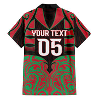 Custom Aotearoa Tuhoe Family Matching Off The Shoulder Long Sleeve Dress and Hawaiian Shirt Maori Pattern New Zealand DT05 - Polynesian Pride