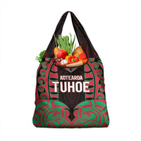 Aotearoa Tuhoe Grocery Bag Maori Pattern New Zealand DT05 1-pack One Size Red - Polynesian Pride