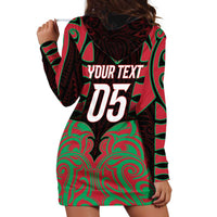 Custom Aotearoa Tuhoe Hoodie Dress Maori Pattern New Zealand - Polynesian Pride